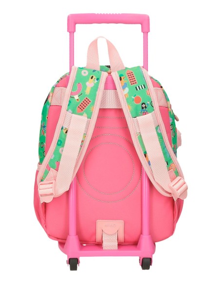 MOCHILA ADAP. 32CM. C/CARRO. ENSO GARDEN PARTY.