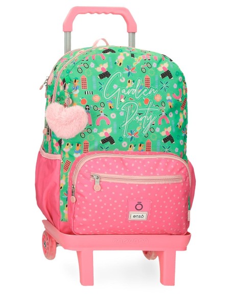 MOCHILA ADAP. 42CM 2C. C/CARRO. ENSO GARDEN PARTY.