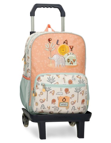 MOCHILA ADAP. 38CM. C/CARRO. ENSO PLAY ALL DAY.