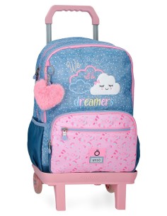 MOCHILA ADAP. 44CM. C/CARRO. ENSO DREAMERS