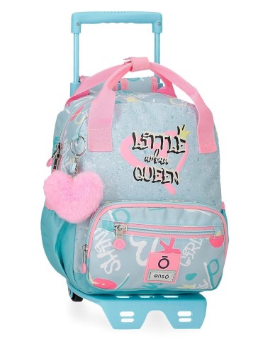MOCHILA ADAP. 28CM. C/CARRO. ENSO LITTLE URBAN QUEEN
