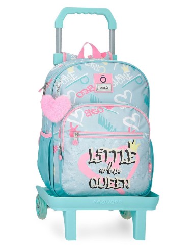 MOCHILA ADAP. 38CM. C/CARRO. ENSO LITTLE URBAN QUEEN