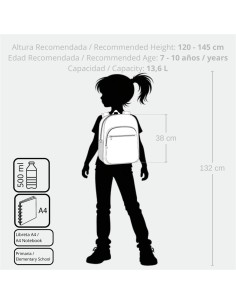 MOCHILA ADAP. 38CM. C/CARRO. ENSO LITTLE URBAN QUEEN 2