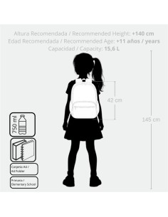 MOCHILA ADAP. 42CM 2C. C/CARRO. ENSO LITTLE URBAN QUEEN 2