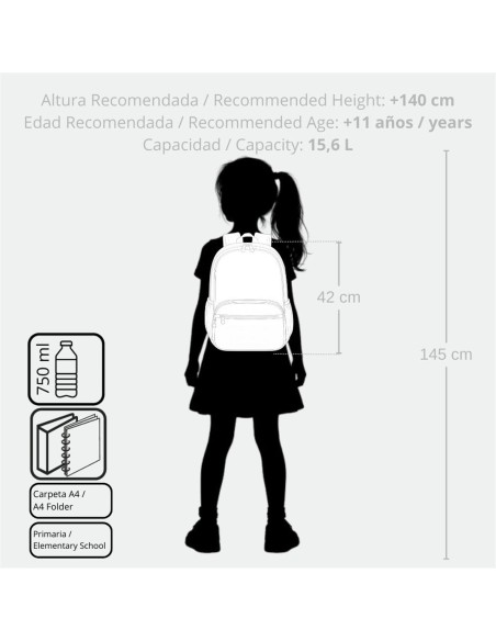 MOCHILA ADAP. 42CM 2C. C/CARRO. ENSO LITTLE URBAN QUEEN
